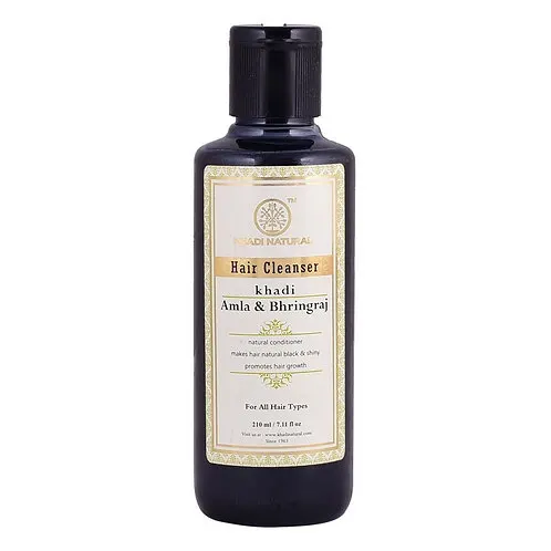 AMLA & BHRINGARAJ HAIR CLEANSER 210LML KHADHI